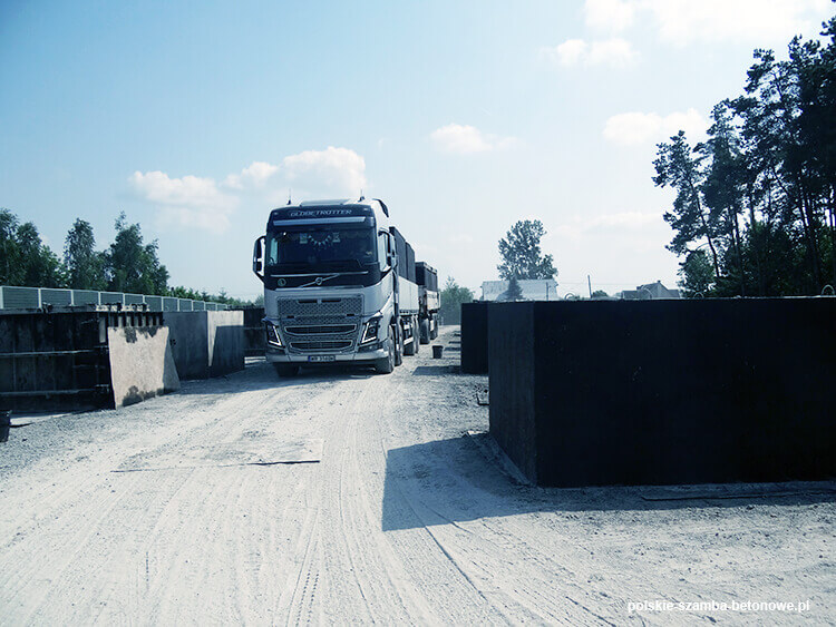 Transport szamb betonowych  w Chrzanowie